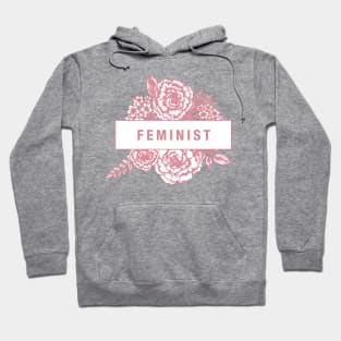 Floral FEMINIST Sticker Hoodie